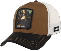 Czapka Trucker Mona Lisa by Capslab, brązowo-czarny, One