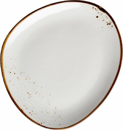 Mäser Talerz owalny Pintar Białe brązowe kropki 26x