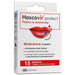 Hascovir Protect Plastry na opryszczkę, 15szt.