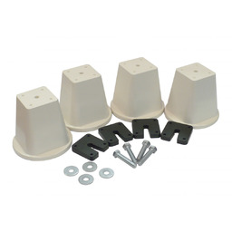 Komplet 4 wsporników podłogowych, podstawy PVC do 500kg