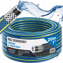Wąż Ogrodowy Gumowy 1" 1 Cal 20m 4