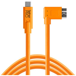 Tether-pro Przewód TetherPro USB-C - Micro-B pomarańczowy Right