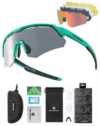 Przeciwsłoneczne Okulary Rowerowe - 4 Soczewki Uv