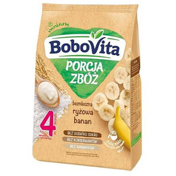 BoboVita Porcja Zbóż Bezmleczna kaszka ryżowa z bananem