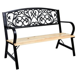 OGRODOVIA Ławka ogrodowa Tito Czarny