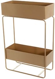 Kwietnik/barek Wiggo gold 61x25x91cm, 61 x 25 x