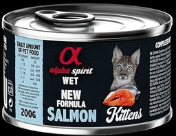 ALPHA SPIRIT Feline Kitten Łosoś Puszka Pudełko 6X
