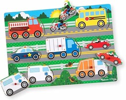 Melissa & Doug  drewniana układanka z uchwytami: