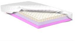 Materac 90x200 piankowy aż 6cm Lateksu i 6cm