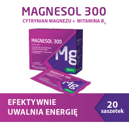 Magnesol 300, magnez dla osób aktywnych z witaminą