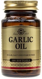 Solgar, Olej Czosnkowy, 1 Mg, 100 Kapsułek