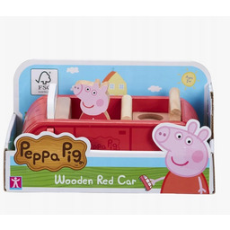 Peppa Drewniany samochód z figurką 07208