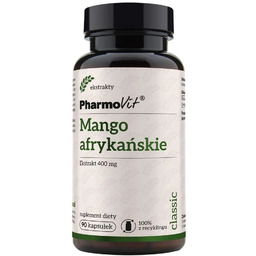 Mango Afrykańskie 400 mg suplement diety 90 kapsułek