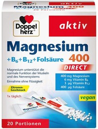 Magnez 400 + B6 + B12 + kwas