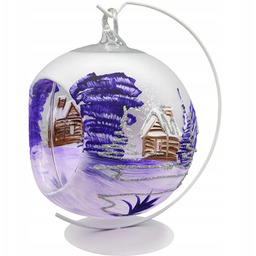 Bombka choinkowa ręcznie malowana Bombka Lampion ze stojakiem: