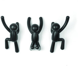 Wieszak ścienny Buddy czarny Umbra nowoczesny do przedpokoju