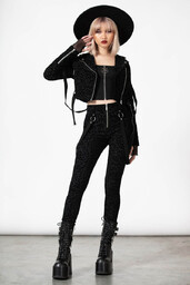 spodnie damskie KILLSTAR - HELLCAT-XL