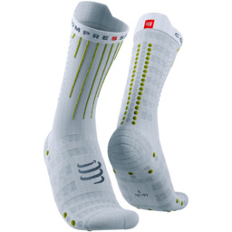 COMPRESSPORT Skarpetki rowerowe AERO SOCKS biało-zielone