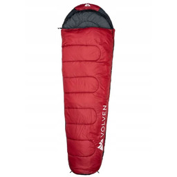 Letni śpiwór turystyczny Traveller zamek prawy czerwony Volven