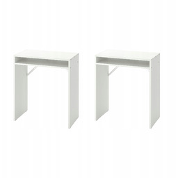 2 szt. Biurko Torald Białe 65x40 cm Kompaktowe