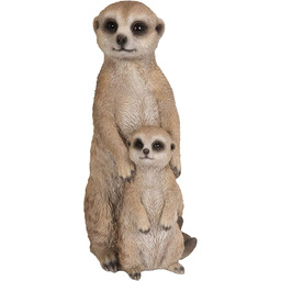 Hi-Line Gift Ltd. Mała surykatka matka i dziecko,