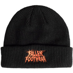 czapka zimowa FALLEN - Distortion Beanie Black Orange