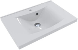 Umywalka 47x70cm nablatowa z lanego marmuru LORRY Miraggio