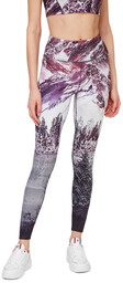 Legginsy damskie Tommy Hilfiger Icon Hw Aop sportowe-S