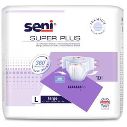 SENI SUPER PLUS L Pieluchomajtki dla dorosłych, 10