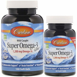 Wild Caught Super Omega-3 Gems Carlson Labs 100