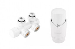 FERRO ZAWÓR ZTD30WH Dekoracyjny zestaw termostatyczny zespolony, kątowy