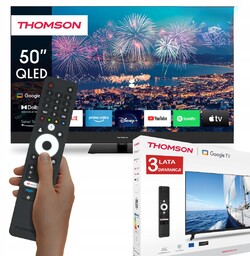 Telewizor 50" Qled 4K Ultra Hd Smart Asystent