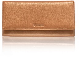 Duży portfel damski Valentini Metallic 123M-277 - złoty