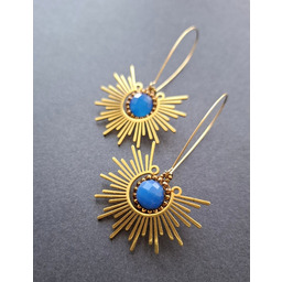 Pakamera Kolczyki agat w słońcu