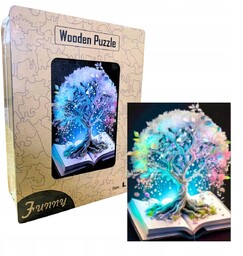 Drewniane Puzzle Edukacyjne A3 Magiczne Drzewo Dzieci