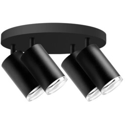 Plafon ruchomy Turyn czarny 4 x GU10 IP44