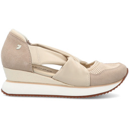 Hiszpańskie sneakersy na koturnie - GIOSEPPO 78616 KREMOWE