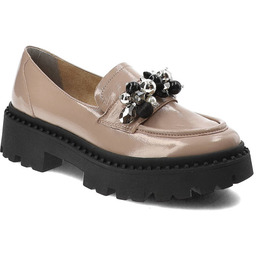 Armodo Beżowe Półbuty Modne Buty Damskie