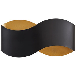 Lampa Ścienne Lindby, Dailin, ściemnialny, czarny, salon, metal,