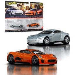 Hot Wheels Zestaw pojazdów Premium Jaguar Aston Martin