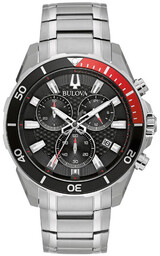 Zegarek Męski Bulova 98B344 srebrny