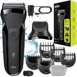 Golarka Elektryczna Golarka Braun 300BT Trymer 5 Nakładkek