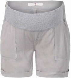 Damskie szorty ciążowe z miękkim pasem szare Bellybutton