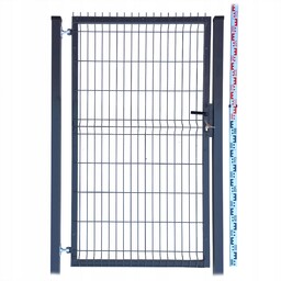 Furtka panelowa 170cm Ogrodzeniowa Antracyt grafit RAL7016 2