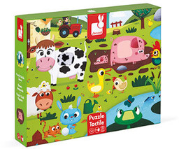 Janod, puzzle sensoryczne Farma