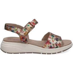 Komfortowe sandały ze skóry - CAPRICE 9-28708-46 MULTIKOLOR
