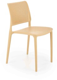 Krzesło plastikowe k514 pomarańczowy halmar