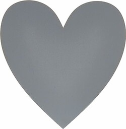 Mungai Mirrors Lustro akrylowe w kształcie serca, 45