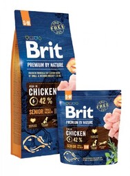 Brit Premium By Nature Senior S+M Z Kurczakiem