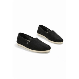 TOMS CZARNE TRAMPKI DAMSKIE Z AŻUROWYM WZOREM
